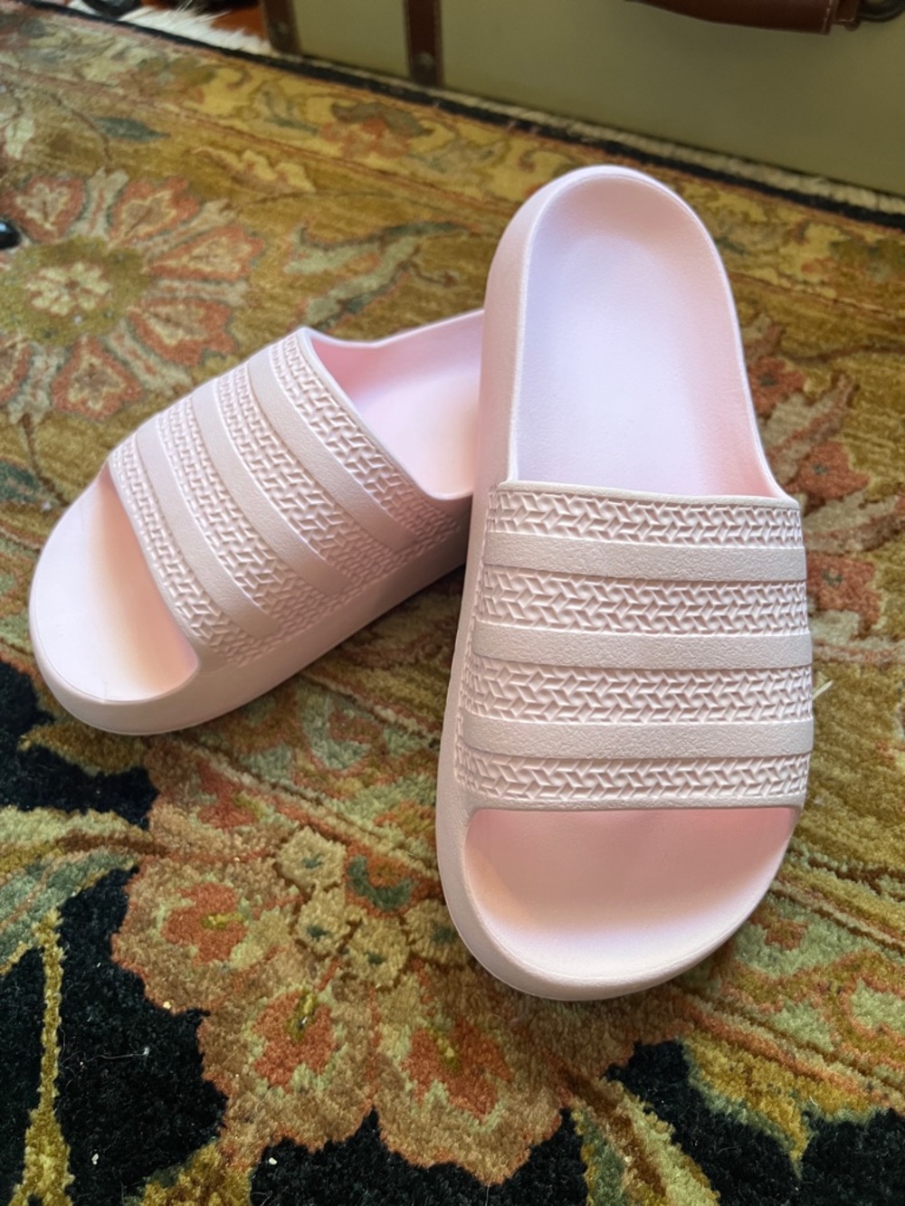 Adidas Originals Adilette Ayoon Slides Pale Pink Slide Sandals Womens 9.5